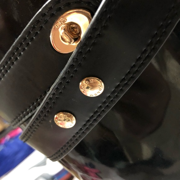 Coach rain boots size 6 black - Picture 3 of 6